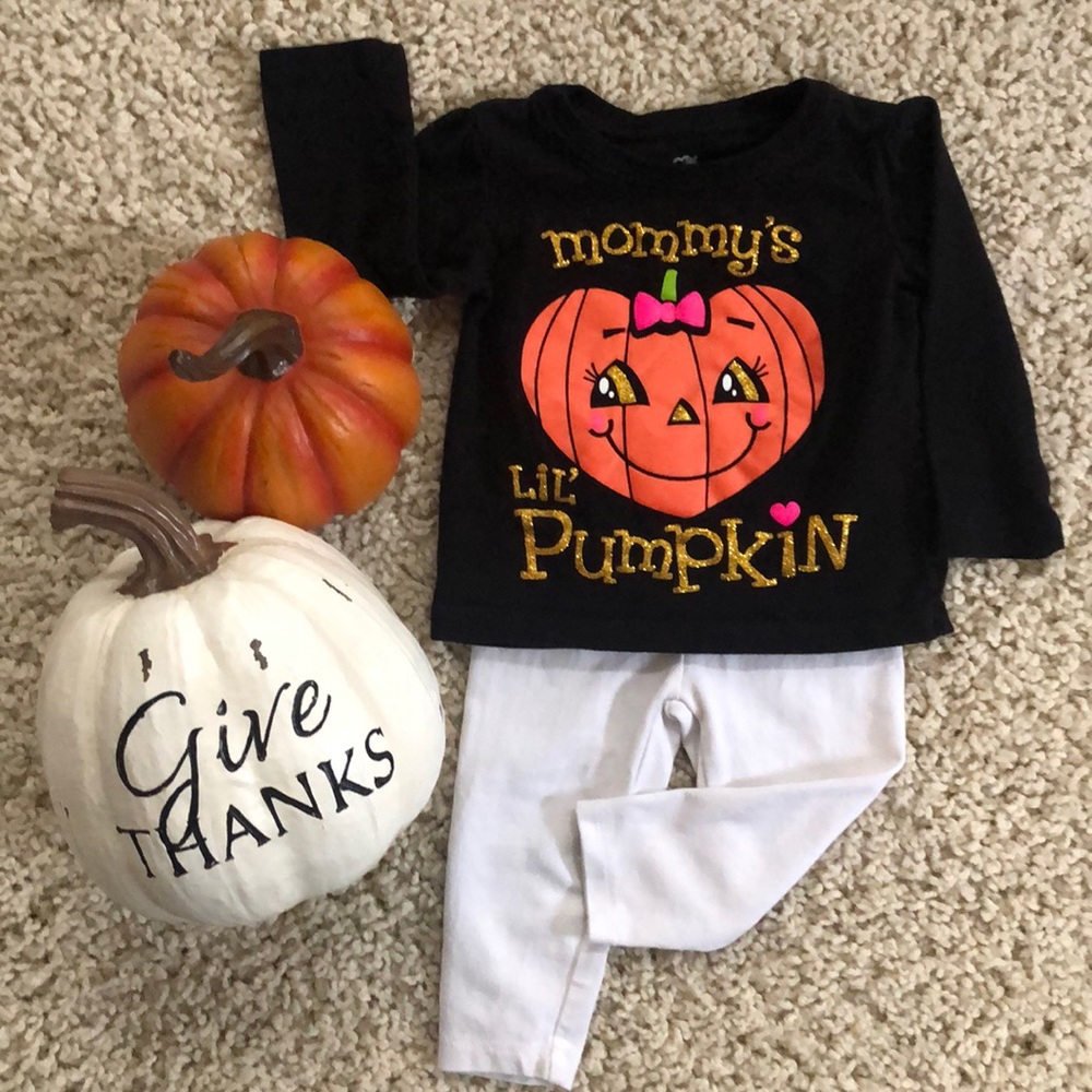 🎃🌻Mommy’s lil’ pumpkin long sleeve top & pants🎃